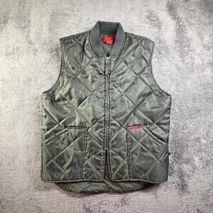 Men's Quilted Green Vest